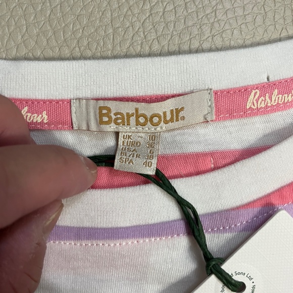 NWT - Barbour Women’s Striped T Shirt - US Size 6 / M - Picture 8 of 9